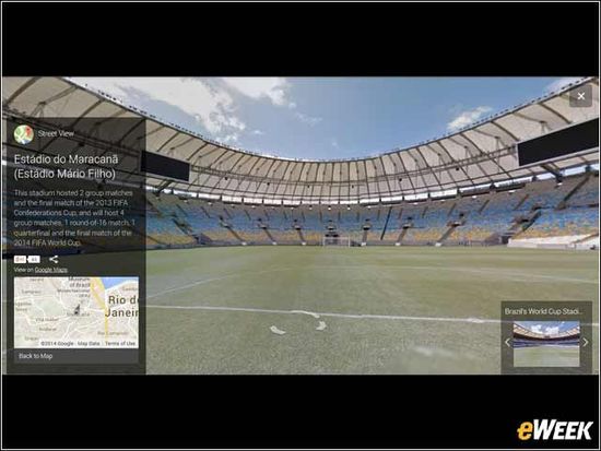 ,Google,谷歌街景带你全角度观赏12个世界杯球场