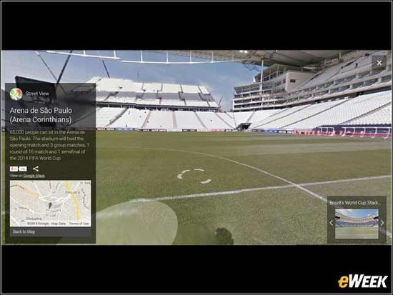 ,Google,谷歌街景带你全角度观赏12个世界杯球场