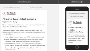 ,智能手机,平板电脑,Net-Results推出电子邮件工具builder  着重于响应式设计