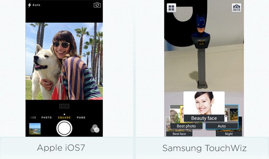 ,Apple,浏览器,Google,趋势网盘点：苹果iOS 7 VS.三星TouchWiz