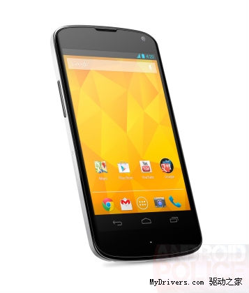 ,Google,白色Nexus 4 搭Android 4.3