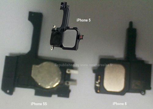 ,Apple,iPhone5与iPhone5S/iPhone6组件对比照最新出炉