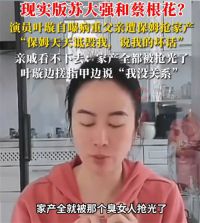 演员叶璇自曝病重父亲遭保姆抢家产 叶璇称被保姆离间父女情